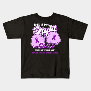 pancreatic cancer this is my fight shirt Kids T-Shirt